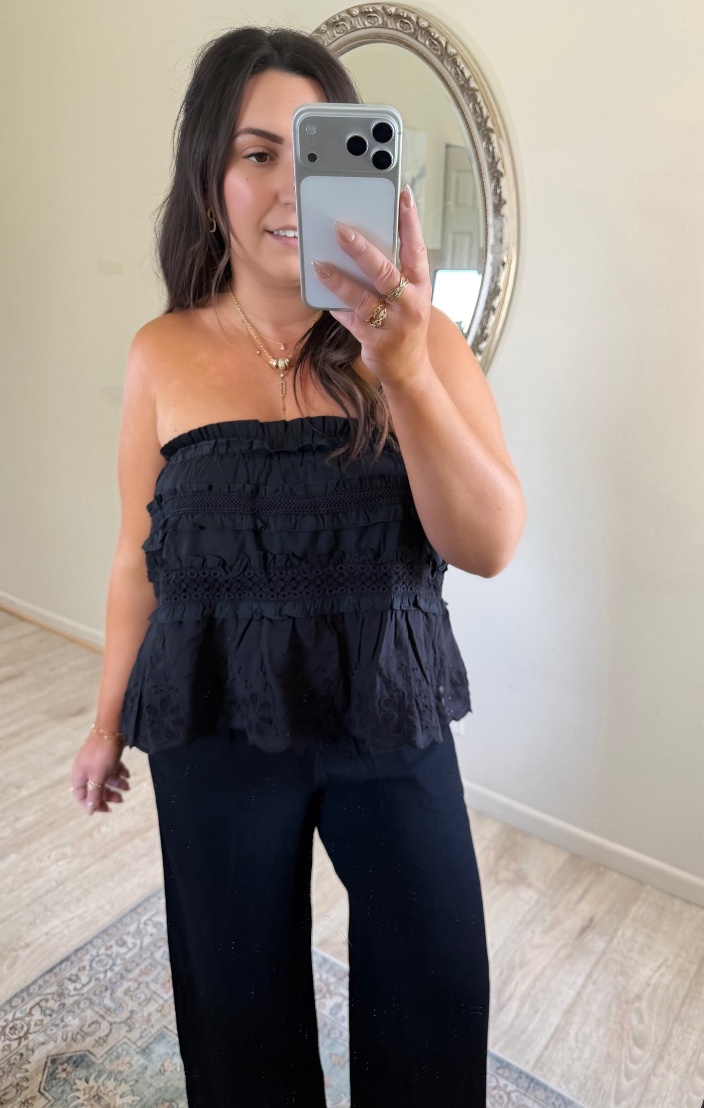 Wrapped in Ruffles Tube Top