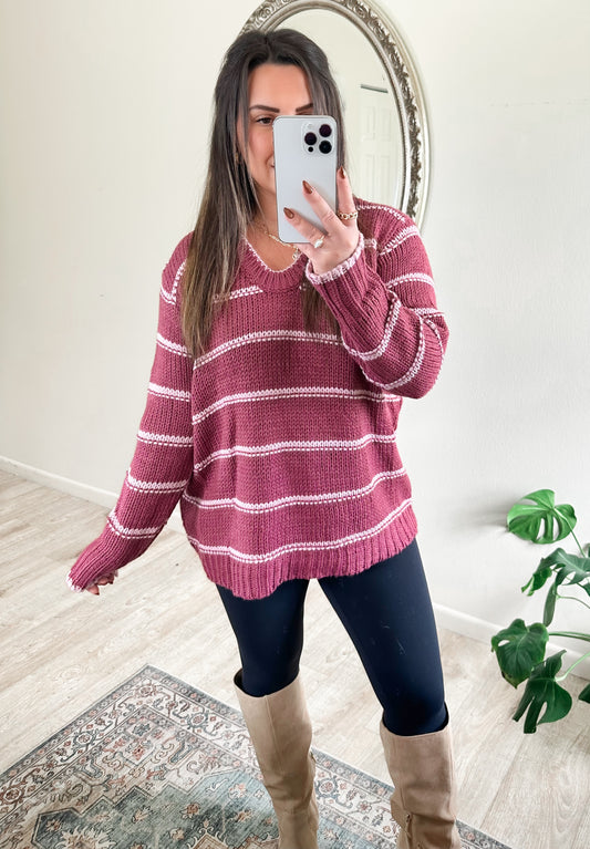 Strawberry Swirl Sweater