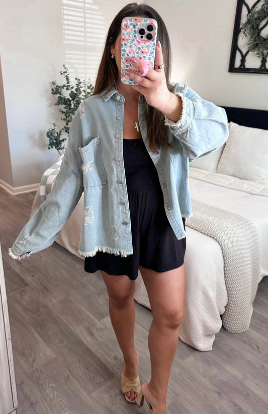 Everyday Denim Jacket in Light Wash