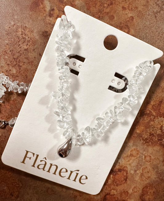 Crystal Teardrop Necklace