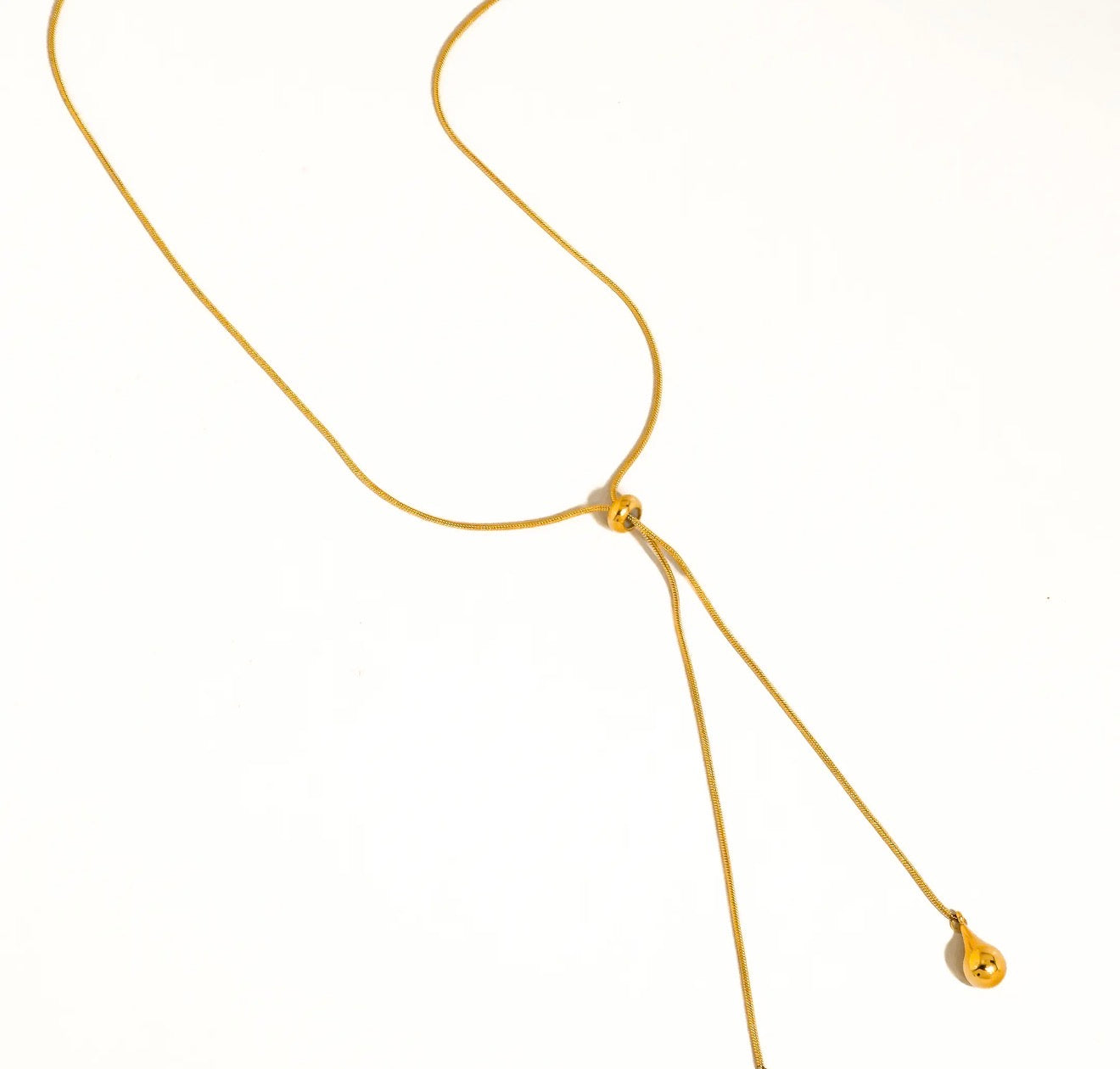 Golden Hour Lariat Necklace