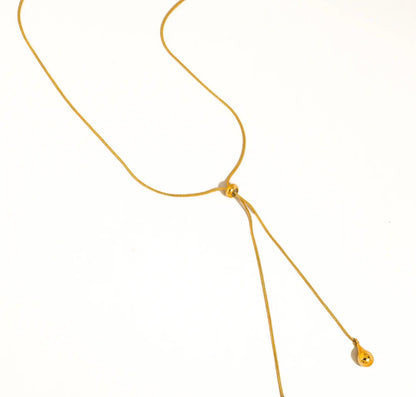 Golden Hour Lariat Necklace