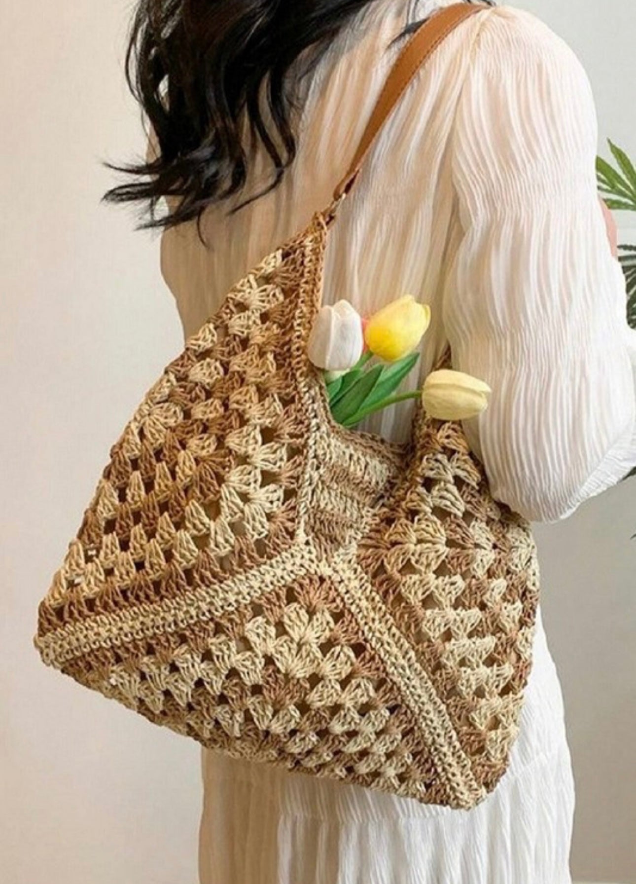Coastal Woven Shoulder Bag