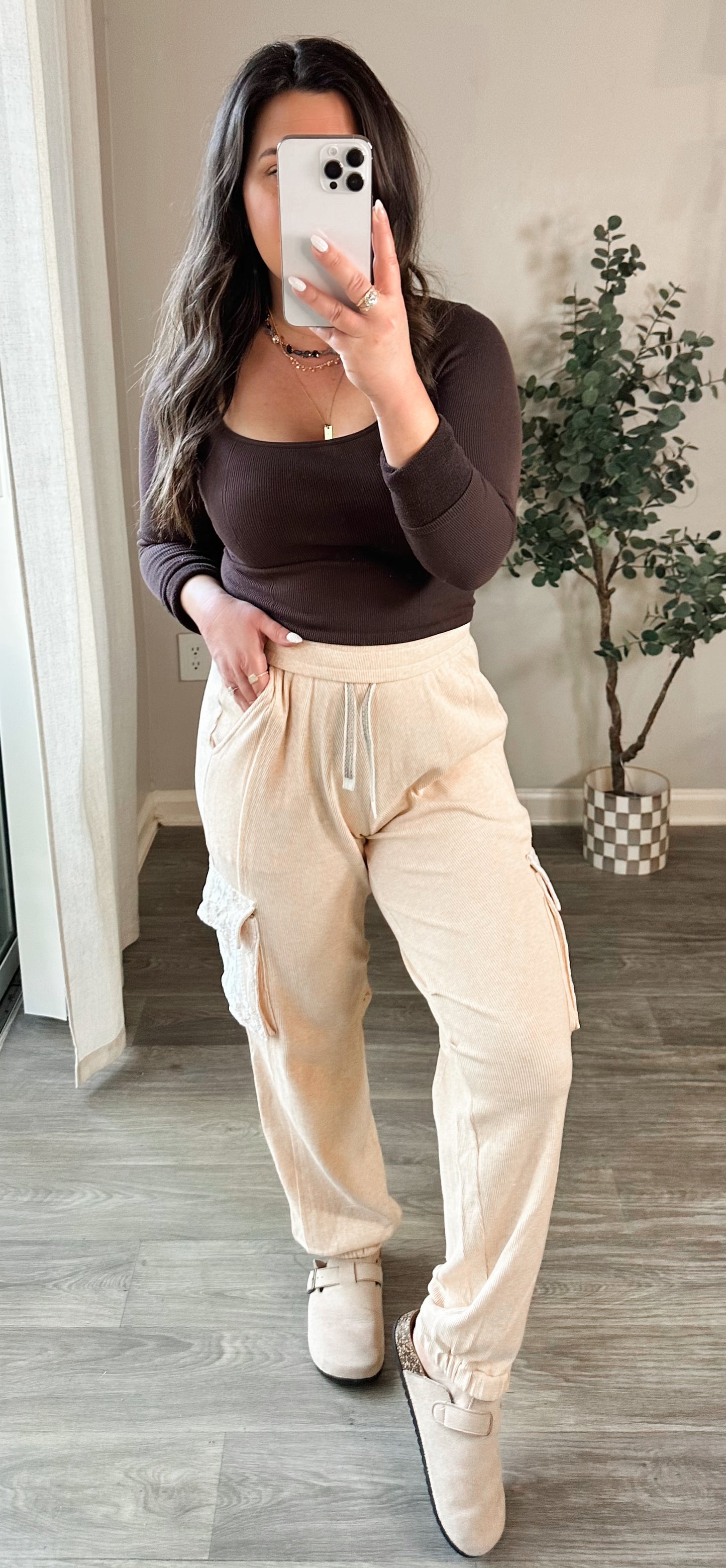 Cozy Girl Cargo Joggers
