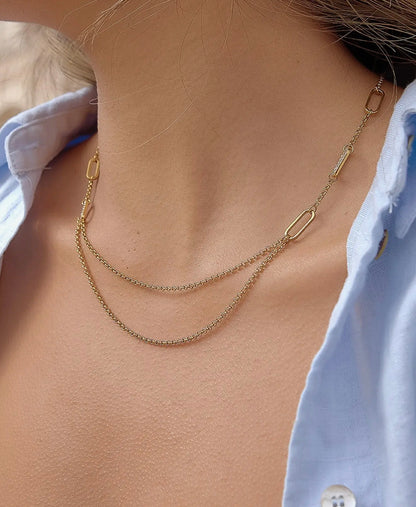 Links in Layers Necklace