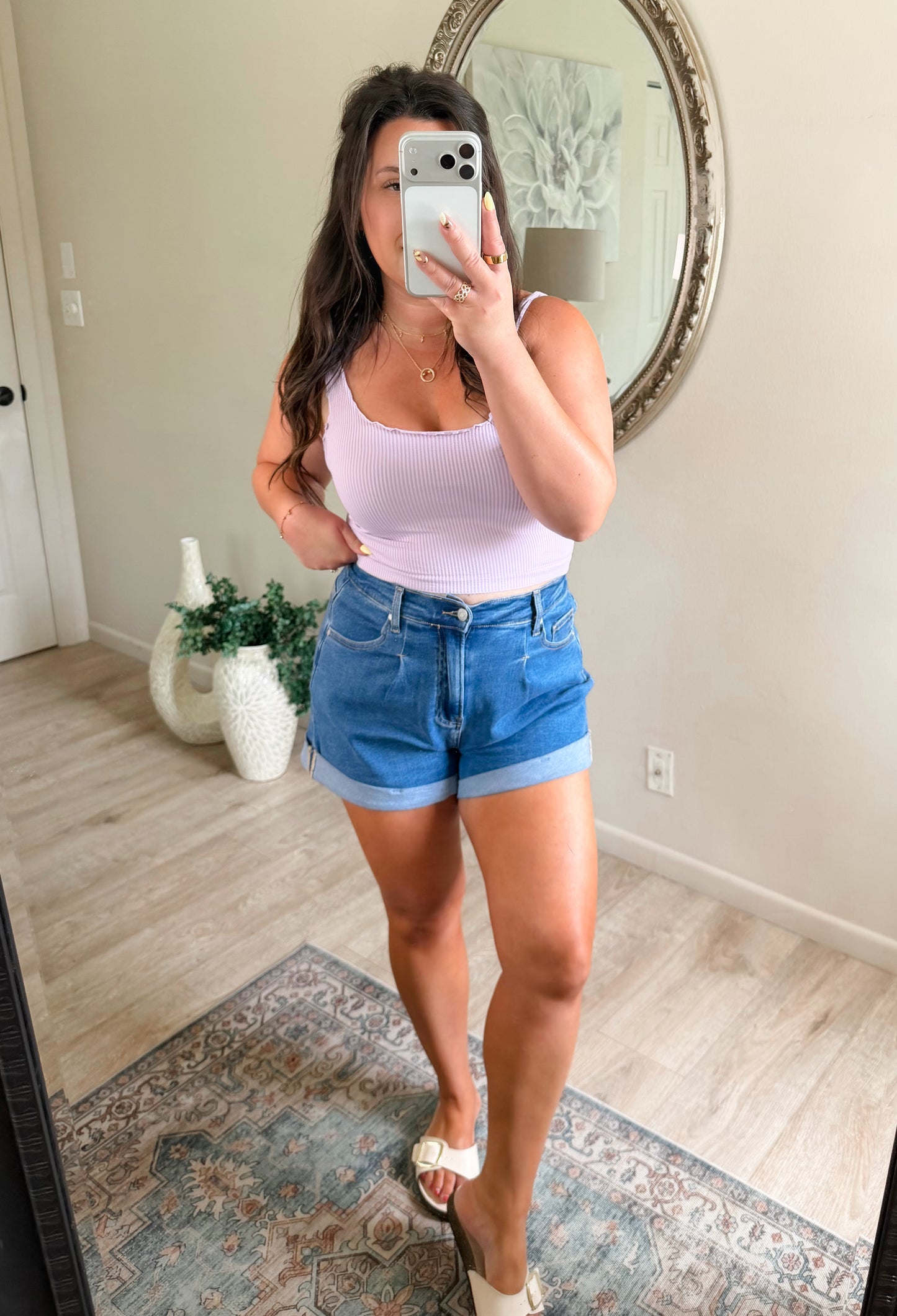 Scalloped & Sweet Seamless Tank