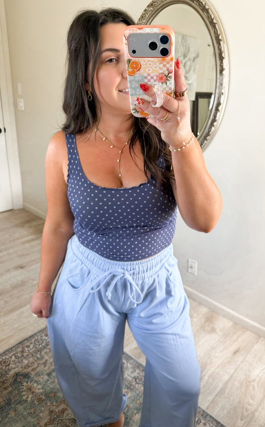 Signature Dottie Tank in Navy