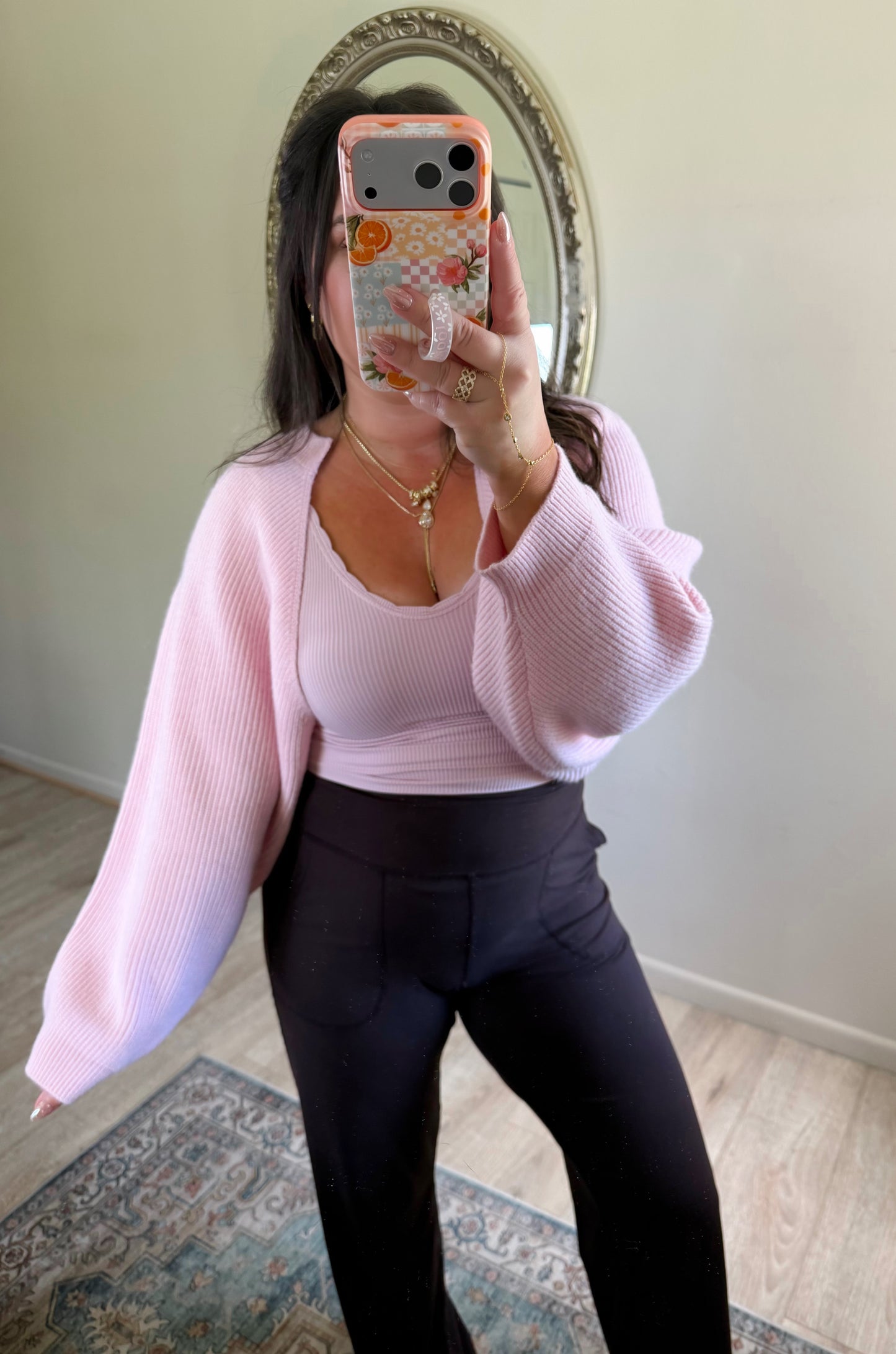 Strawberry Skies Shrug