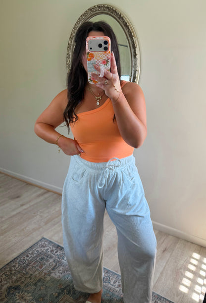 Solo Strap Tank in Orange