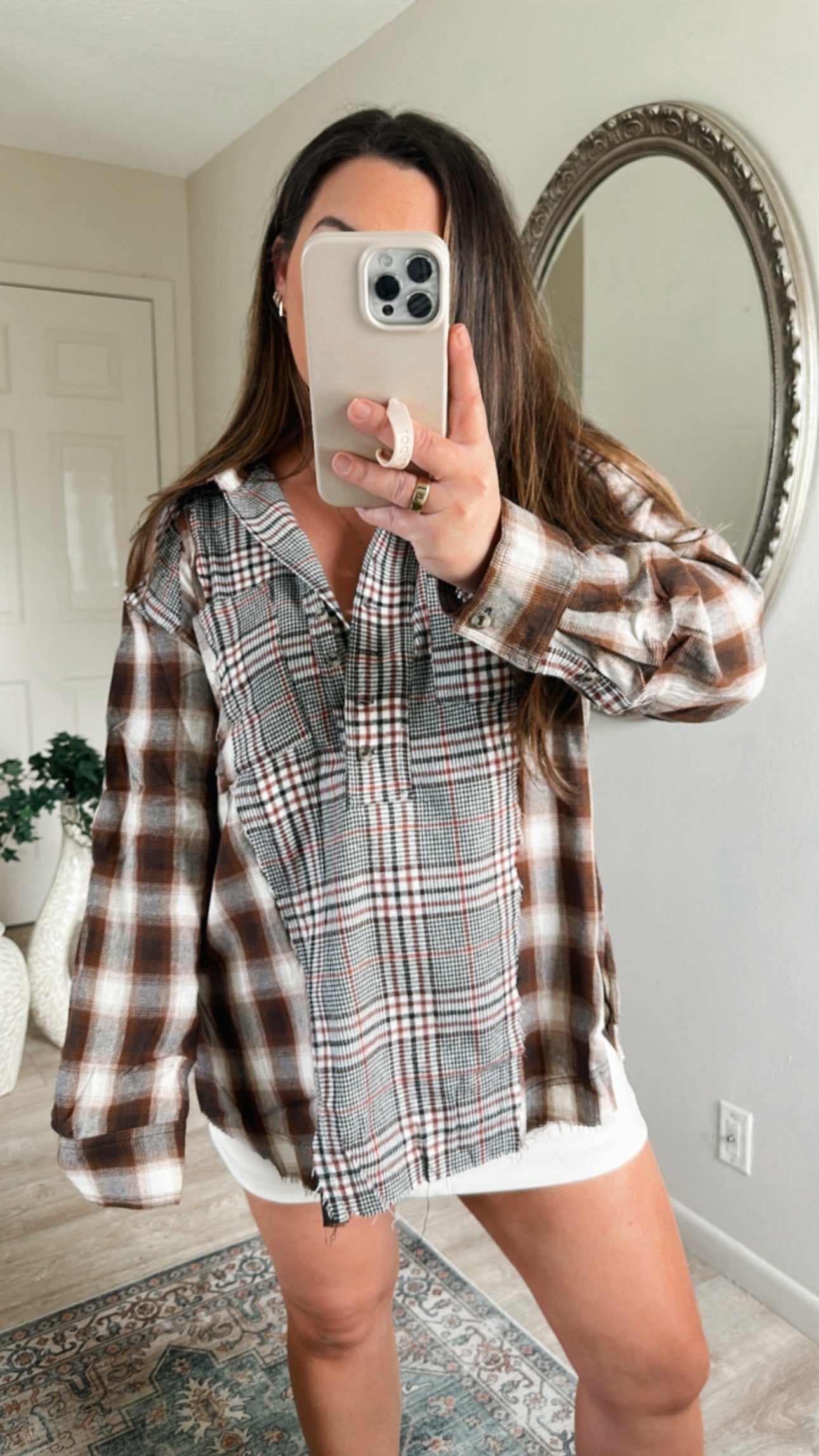 Morgan Multi Plaid Top