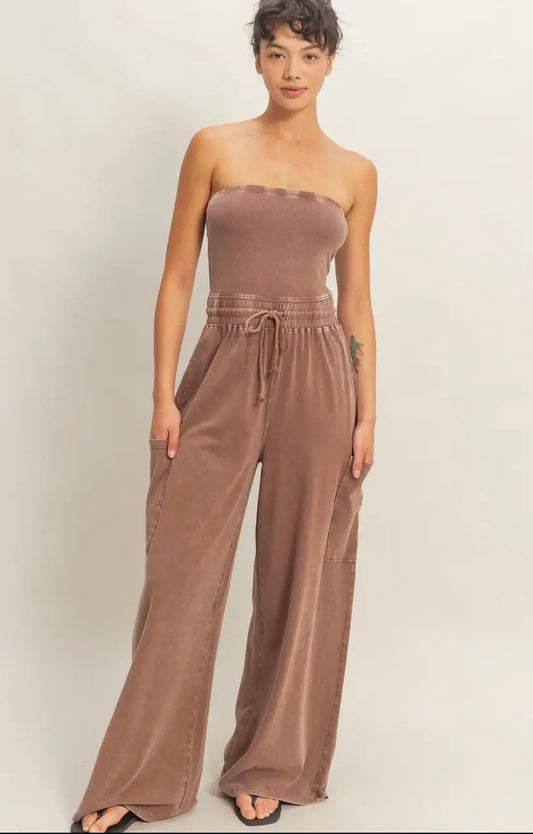 24/7 Jumpsuit in Mocha