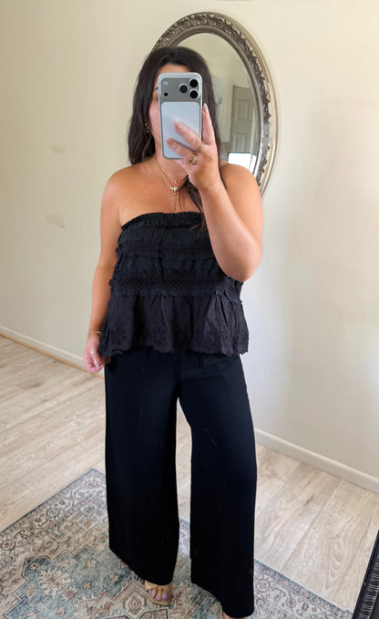 Wrapped in Ruffles Tube Top