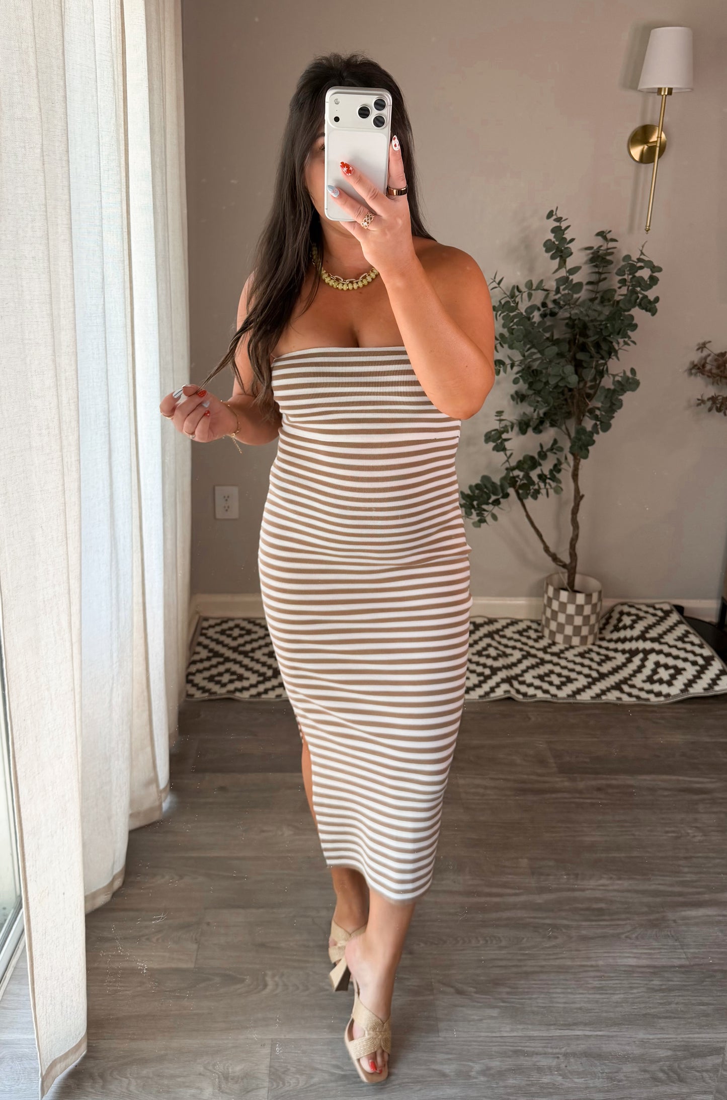 Say It In Stripes Midi Dress
