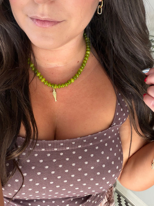 Olive Tide Necklace