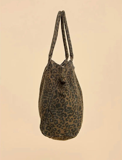 Cheetah Print Oversized Tote Bag