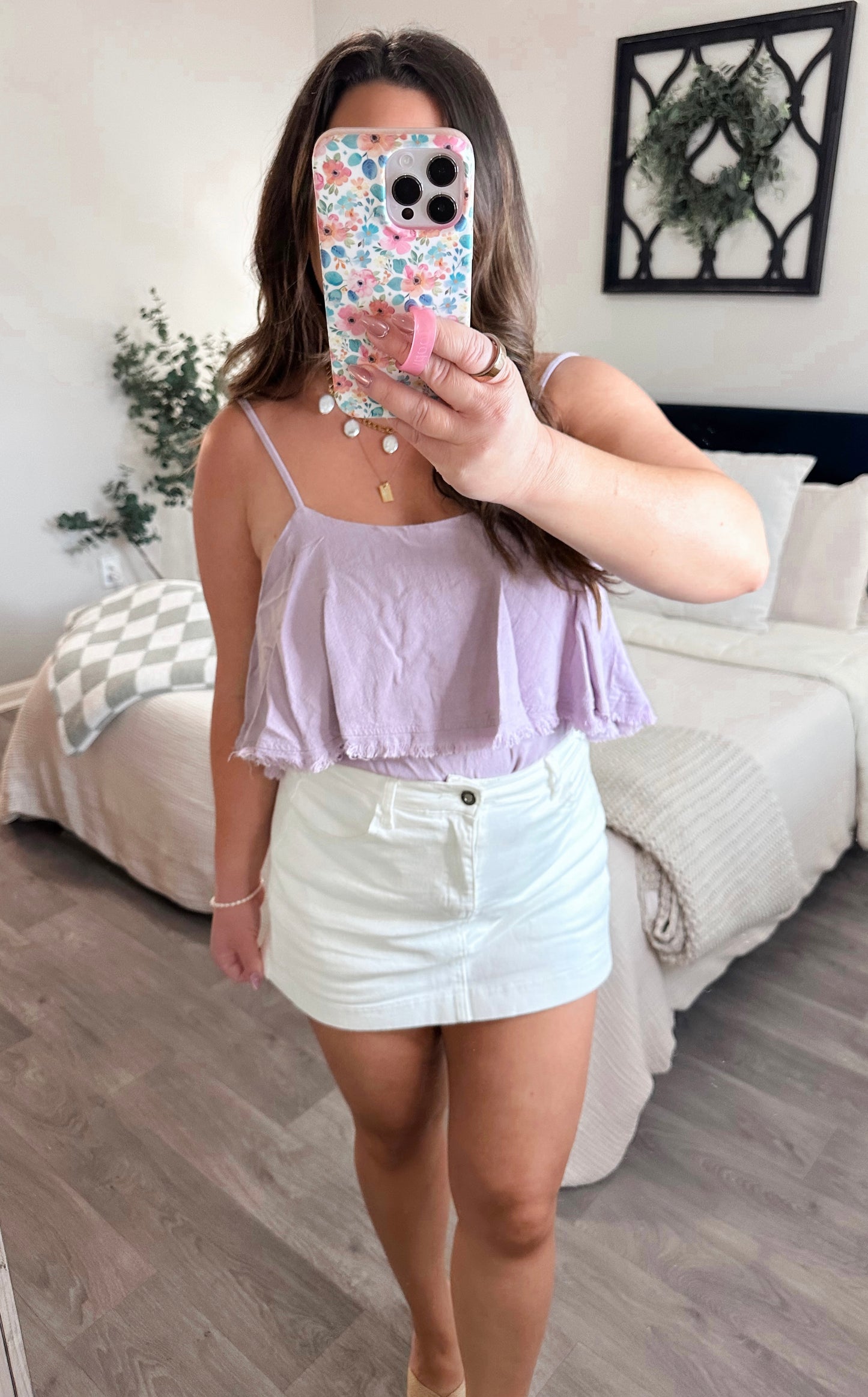 Violet Fringe Bodysuit