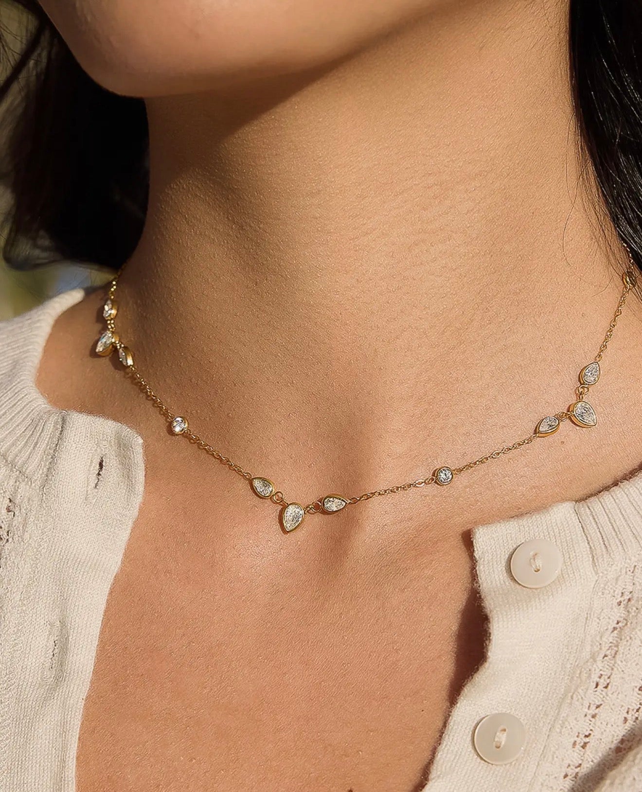 Golden Petals Necklace