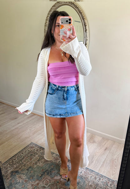 Elevated Layers Ruffle Tube Top