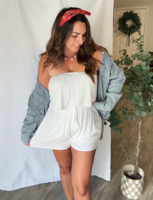 White Hot Romper