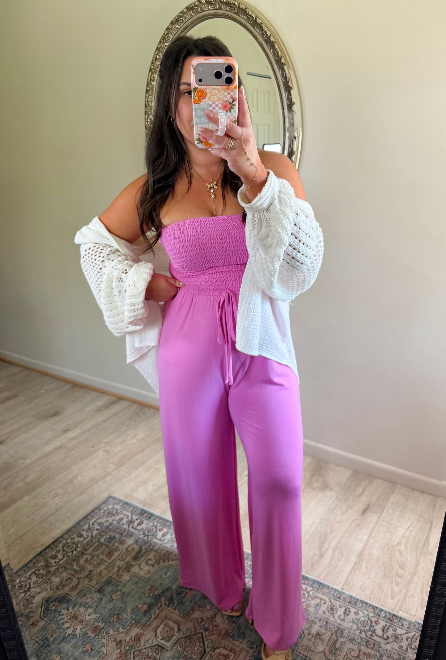 On The Go Jumpsuit in Magenta