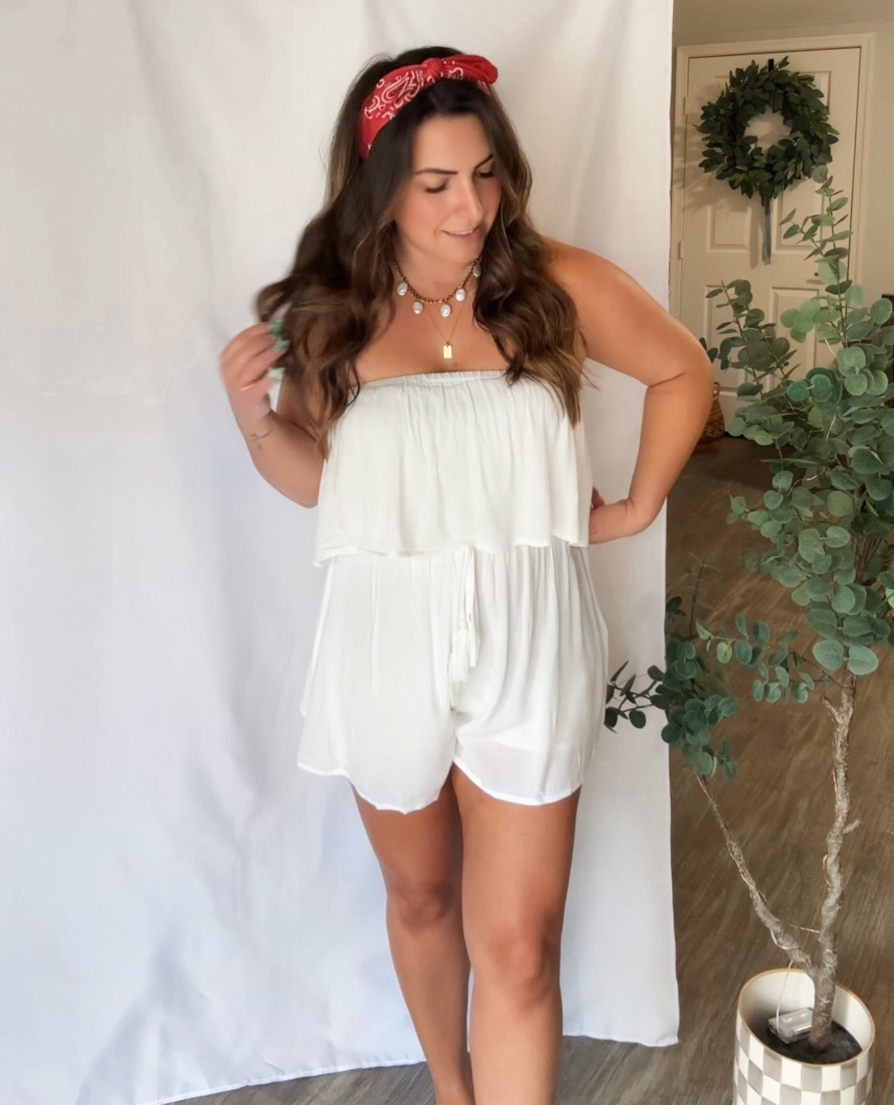 White Hot Romper
