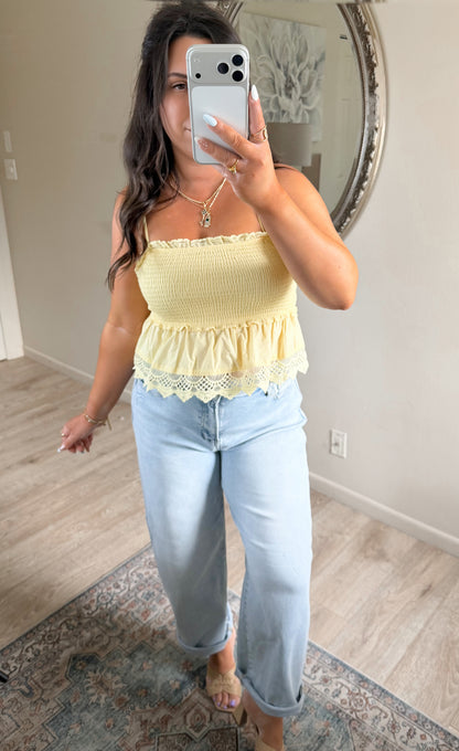 Lacey Lemon Top