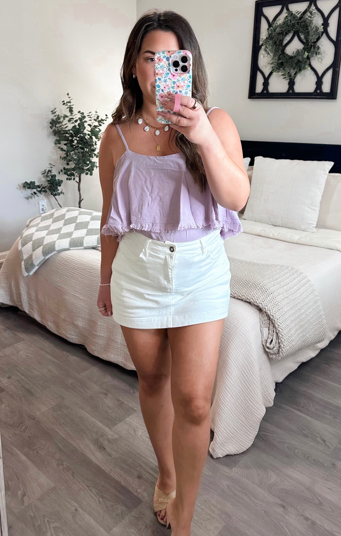 Violet Fringe Bodysuit