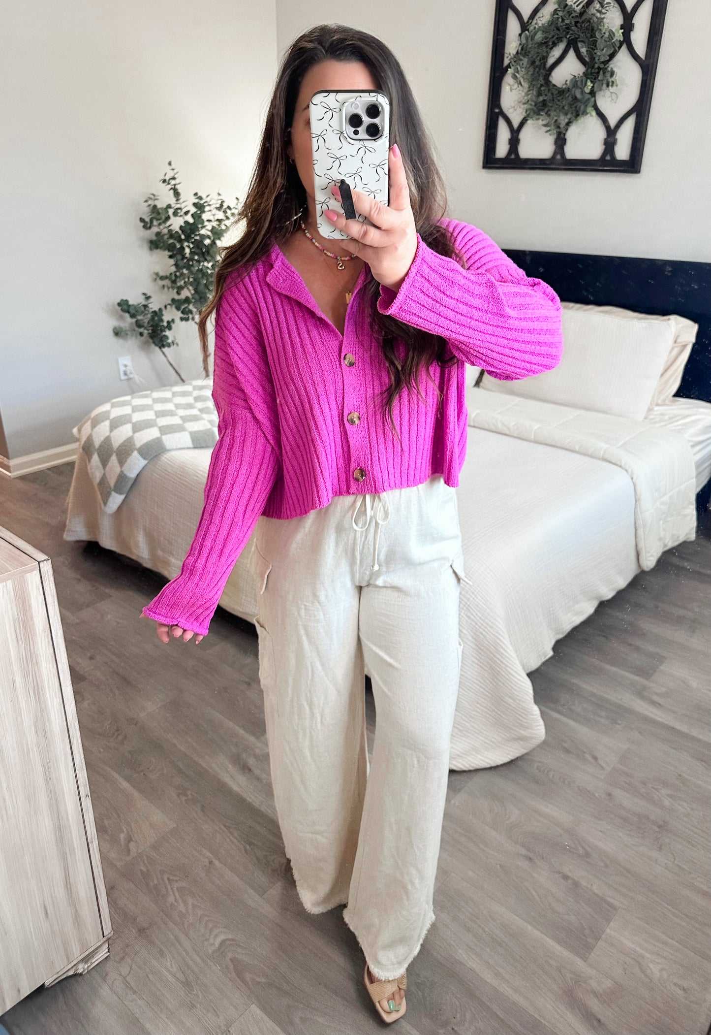 Fuchsia Glow Cardi