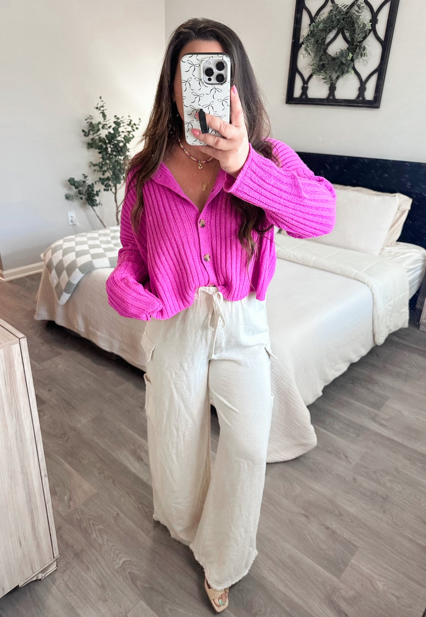 Fuchsia Glow Cardi