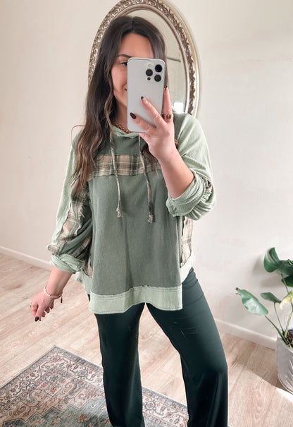 Plaid & Pine Pullover