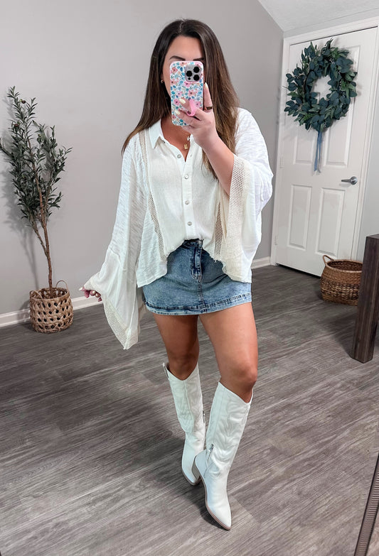 Country Boho Button Down