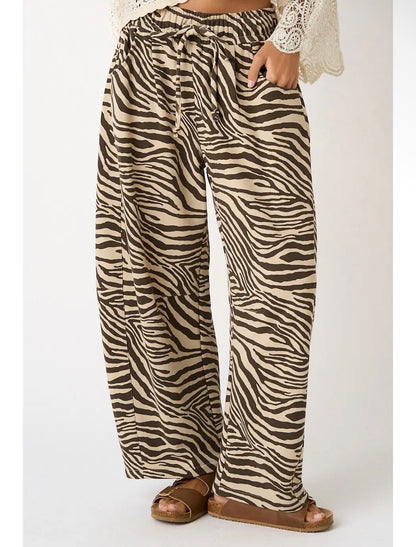 Modern Muse Barrels 2.0 - Zebra Brown Print