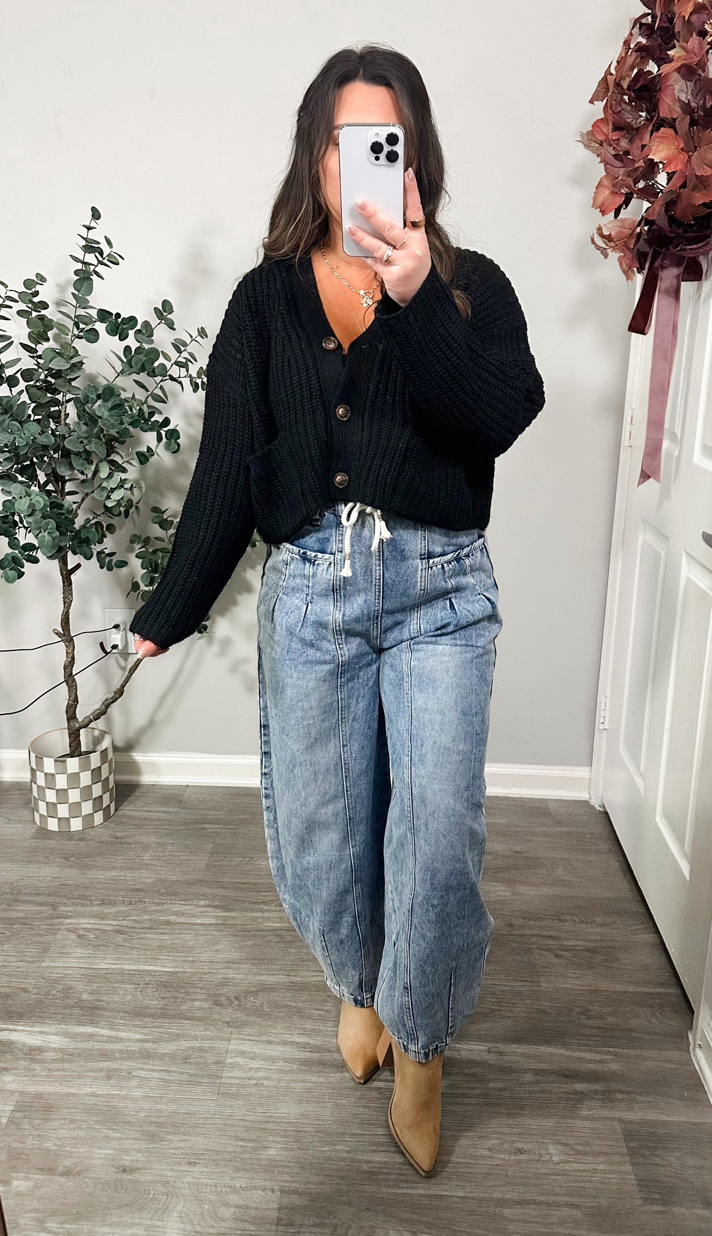 Fireside Cardigan in Black