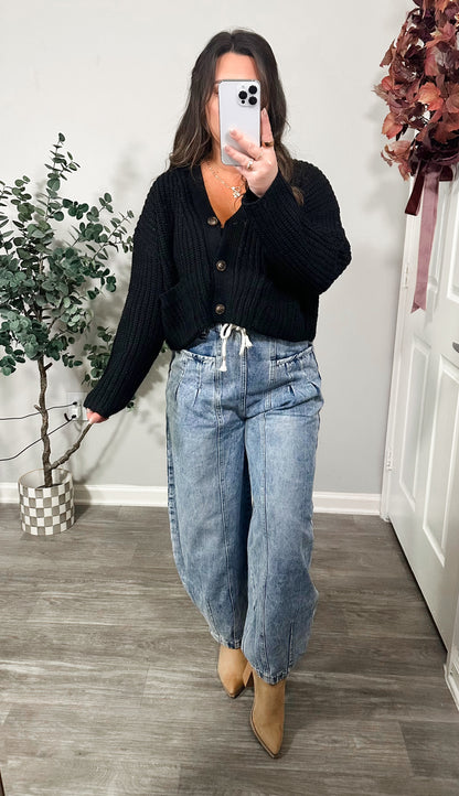 Fireside Cardigan in Black