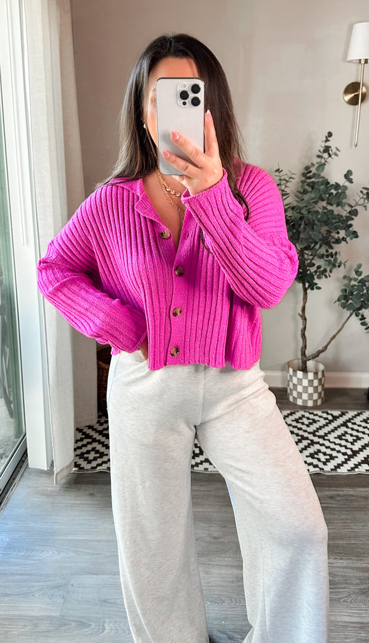 Fuchsia Glow Cardi