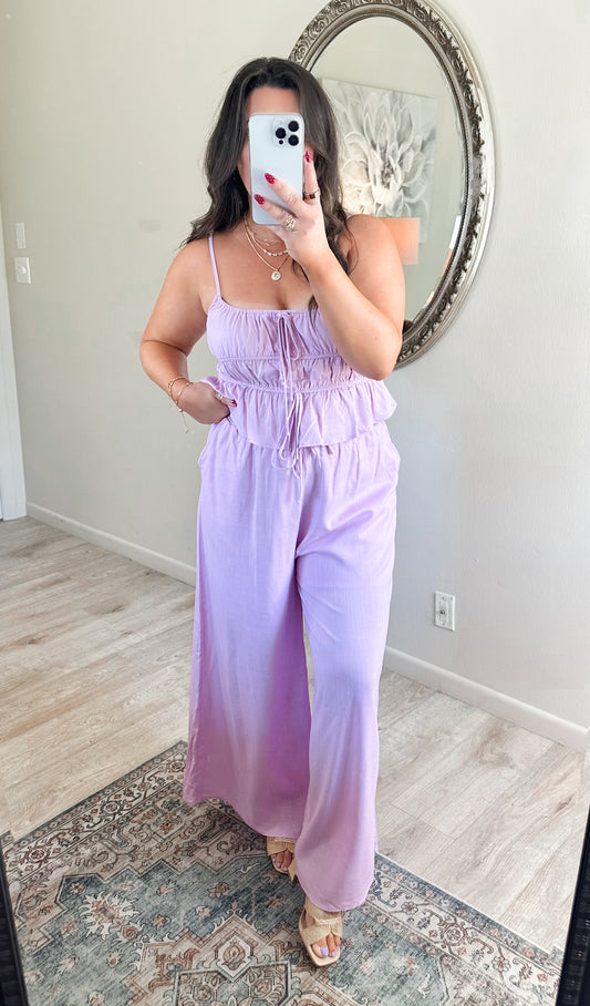 Linen Petal Set in Lilac