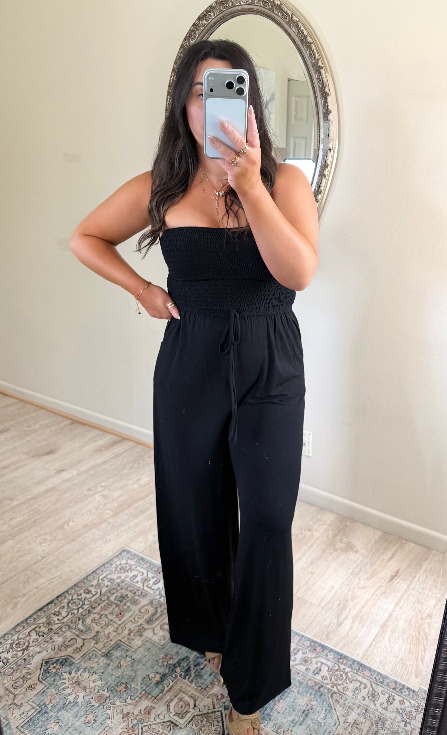 On The Go Jumpsuit in Black
