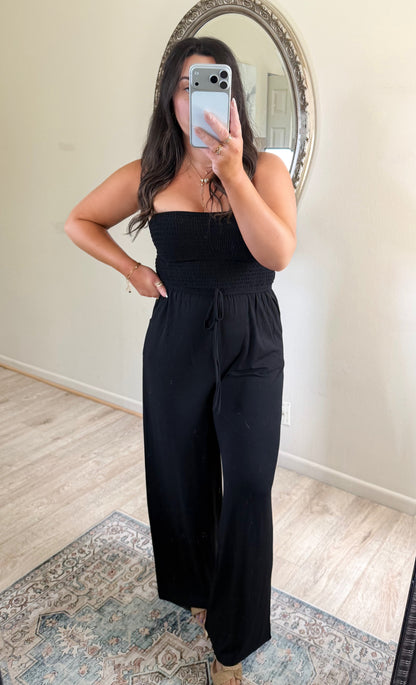 On The Go Jumpsuit in Black