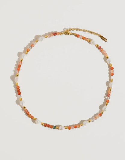Rose Pearl Shoreline Necklace