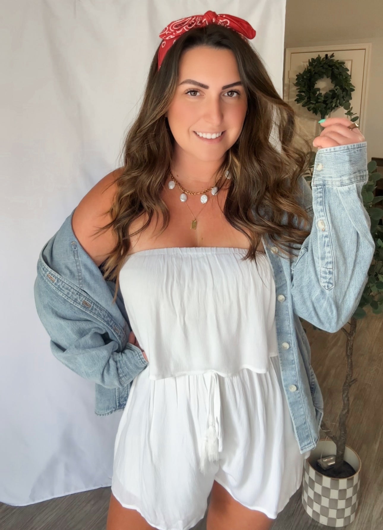 White Hot Romper
