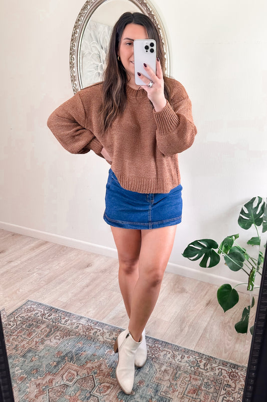 Sunday Stroll Sweater in Chestnut