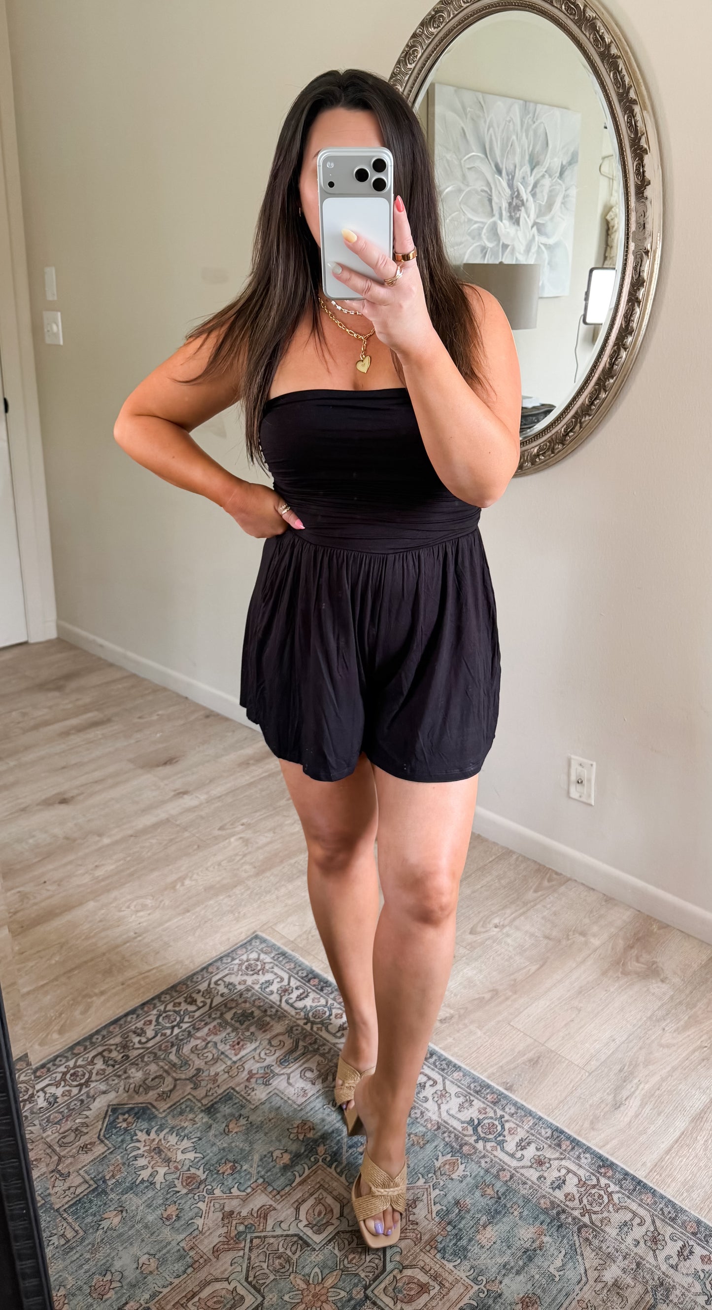 On The Go Romper in Black