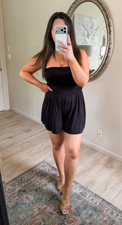 On The Go Romper in Black