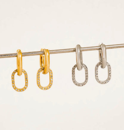 Dainty Drop Hoops