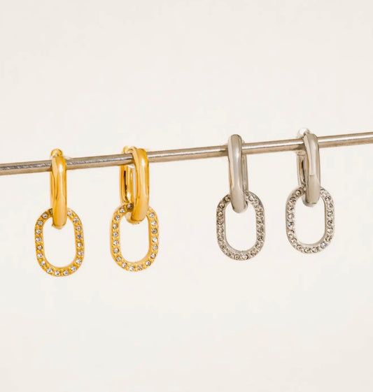 Dainty Drop Hoops