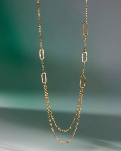 Links in Layers Necklace