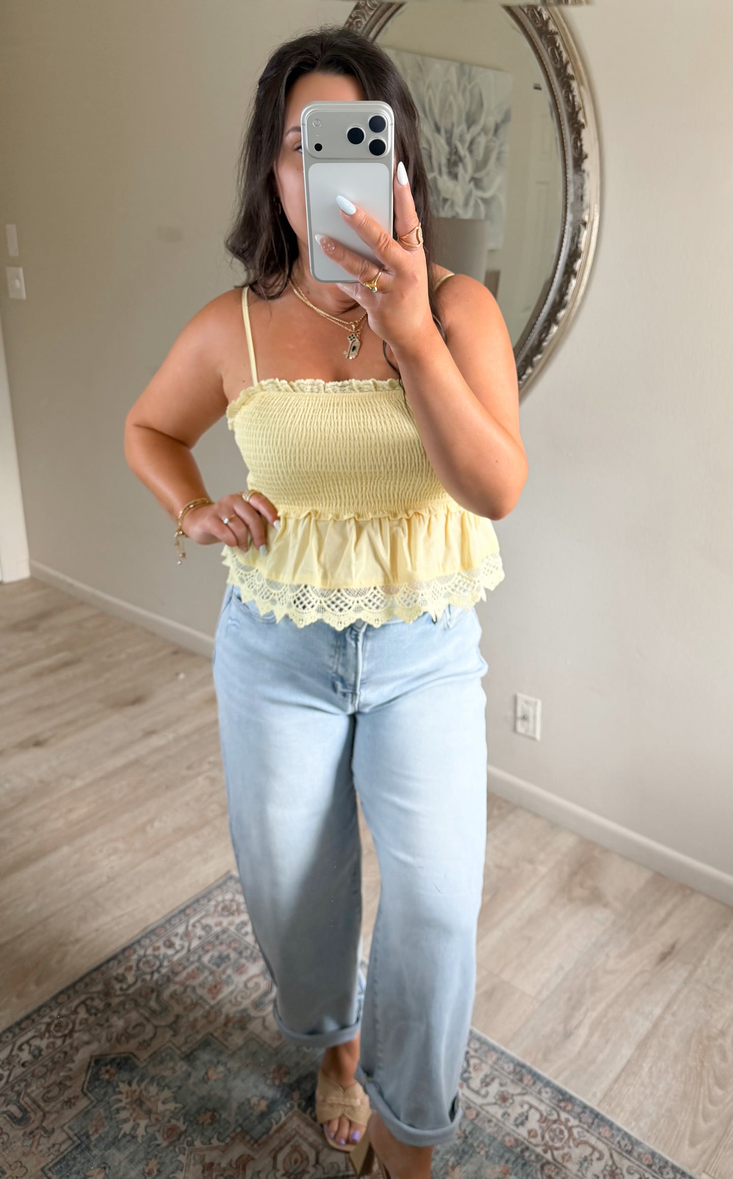 Lacey Lemon Top