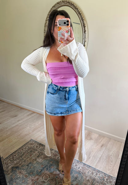 Elevated Layers Ruffle Tube Top