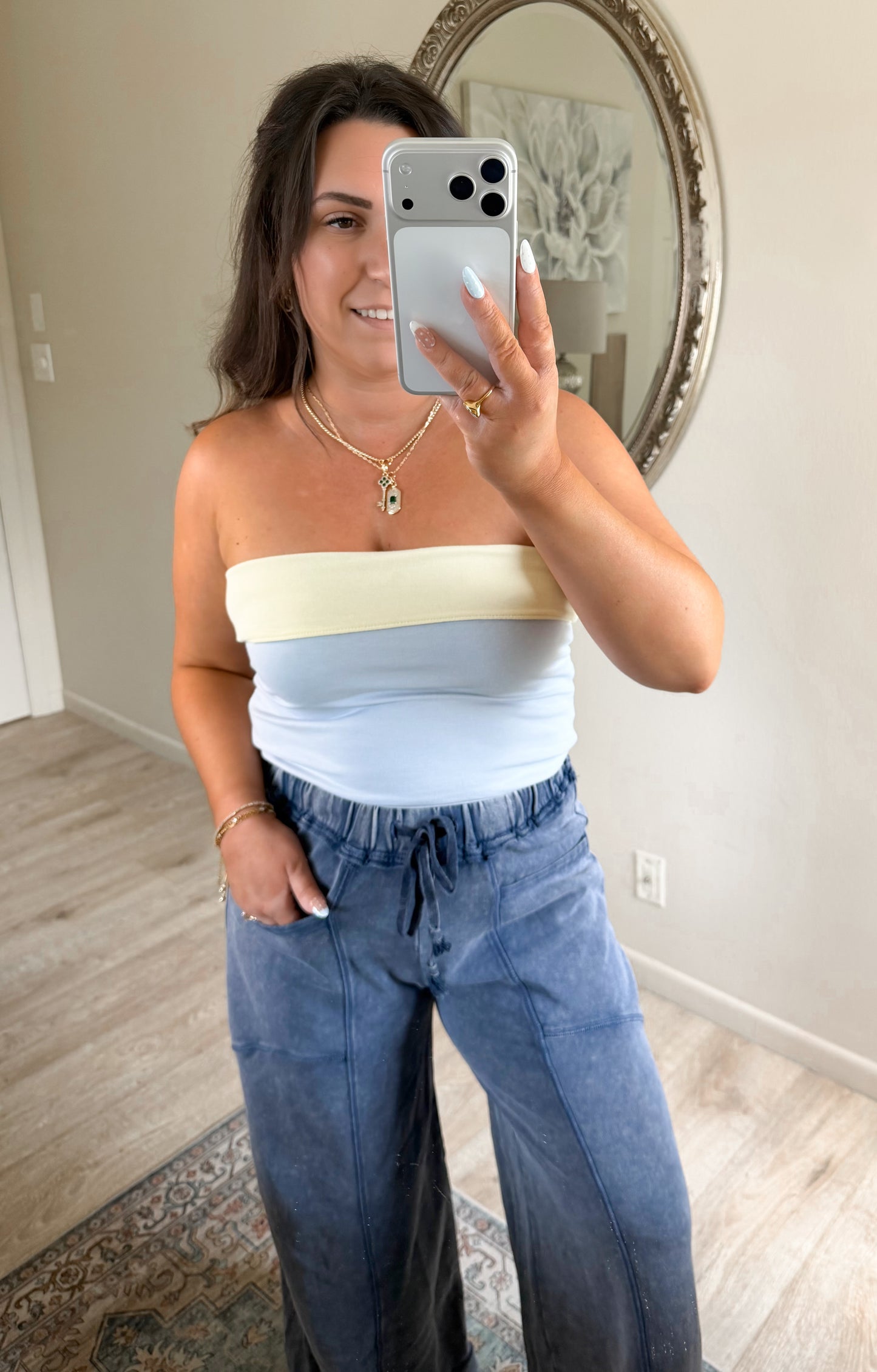 Sunny & Blue Tube Top