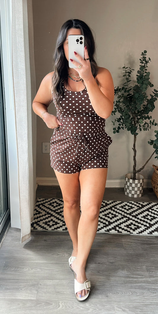 Spotted in Mocha Set